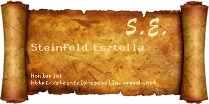 Steinfeld Esztella névjegykártya